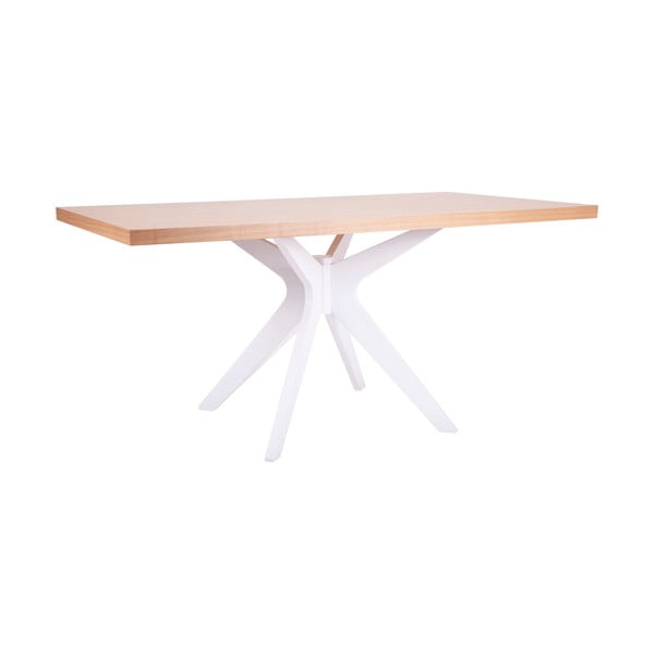 Jasnobrązowy stół do jadalni z białą konstrukcja sømcasa Shela, dł. 160 m