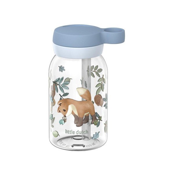 Jasnoniebieska plastikowa butelka dla dzieci 450 ml Forest Friends – Mepal