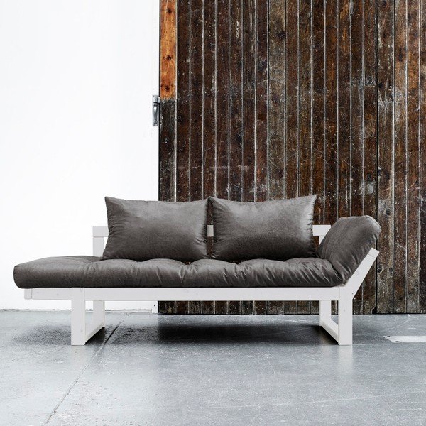 Sofa Karup Vintage Edge White/Black-image-1
