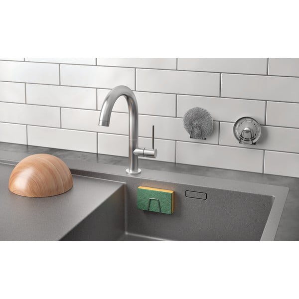 Metalowy uchwyt na gąbkę bez wiercenia – Metaltex-image-2