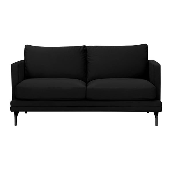 Czarna sofa z czarną konstrukcją Windsor & Co Sofas Jupiter