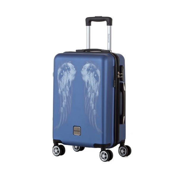 Niebieska walizka Berenice Wings, 44 l