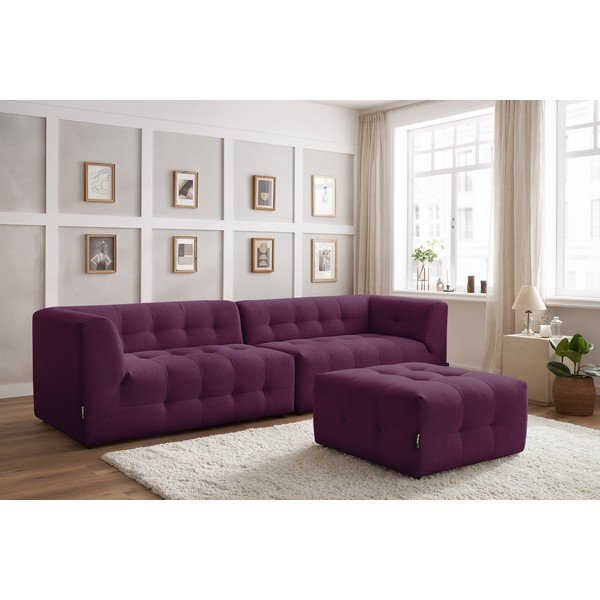 Ciemnofioletowa sofa 324 cm Kleber – Bobochic Paris-image-1