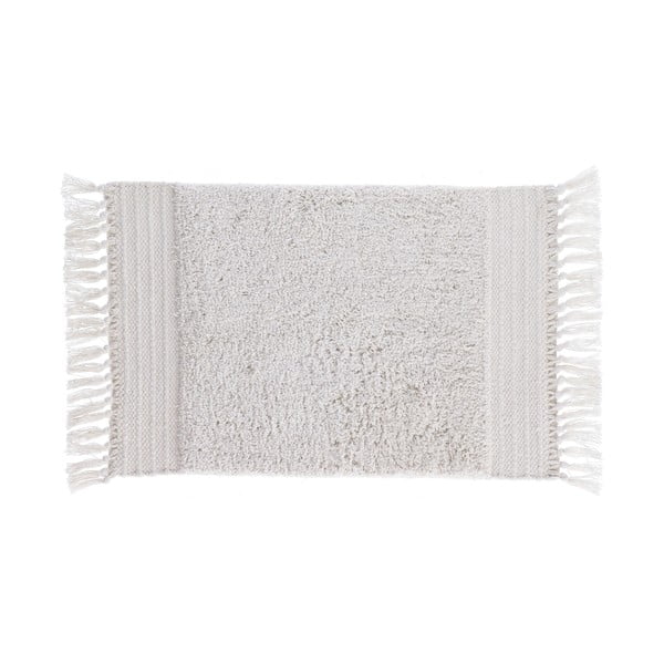 Biały bawełniany dywanik łazienkowy Kave Home Nilce, 40x60 cm