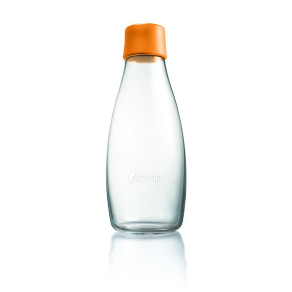Pomarańczowa butelka ze szkła ReTap, 500 ml