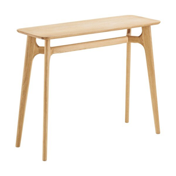 Konsola w dekorze dębu w jasnym naturalnym kolorze 35x100 cm Rennes – House Nordic