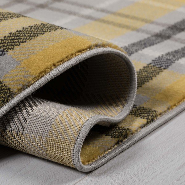 Żółto-szary dywan Flair Rugs Highland, 200x290 cm-image-3