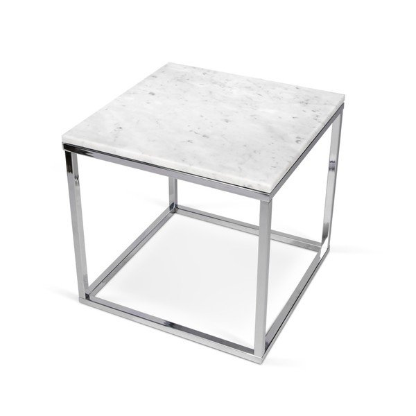 Biały stolik w dekorze marmuru TemaHome Prairie Marble-image-3