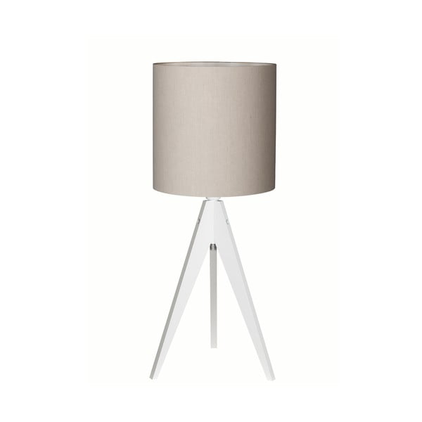 Lampa stołowa Artist Grey Linnen/White, 40x25 cm