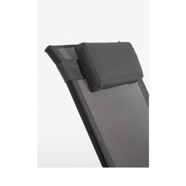 Antracytowy metalowy fotel ogrodowy Ercolano – Bizzotto-image-1