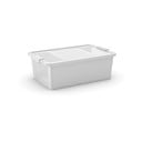 Biały plastikowy pojemnik z pokrywką 55x35x19 cm Bi-Box M – KIS