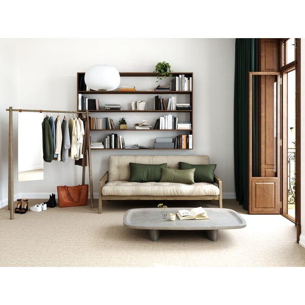 Turkusowa rozkładana sofa 204 cm Grab – Karup Design-image-1