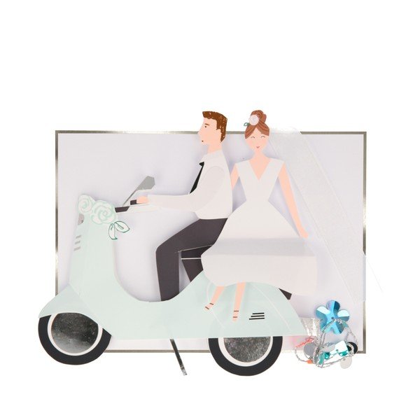 Kartka Scooter Couple – Meri Meri-image-1