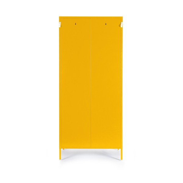 Żółta metalowa szafka z zamkiem 80x185x50 cm Cambridge – Yes Everyday-image-4