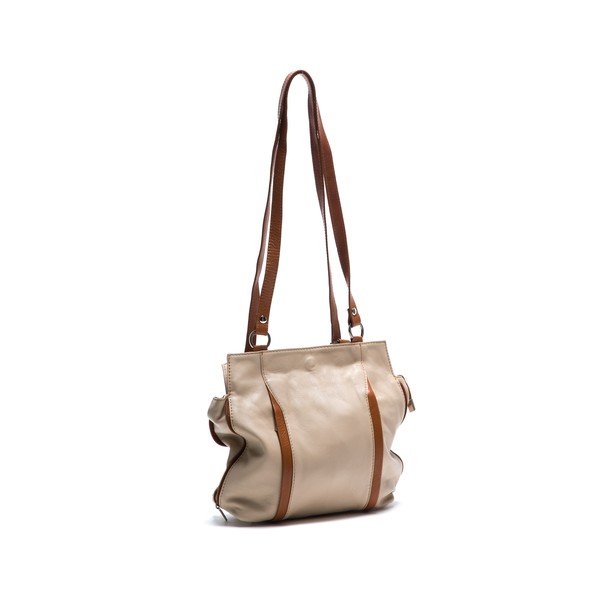Skórzana torebka Anna Luchini 2139 Beige-image-1