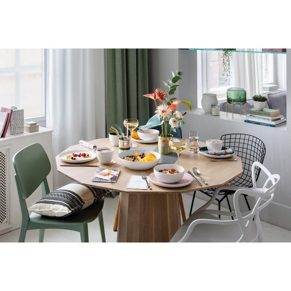 Biało-różowy porcelanowy talerz Villeroy & Boch Uni, ⌀ 24 cm-image-3