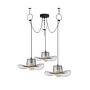 Czarna lampa wisząca z metalowym kloszem ø 78 cm Tel – Opviq lights