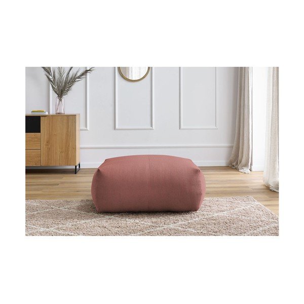 Jasnoróżowy sztruksowy podnóżek Voltaire – Bobochic Paris-image-1