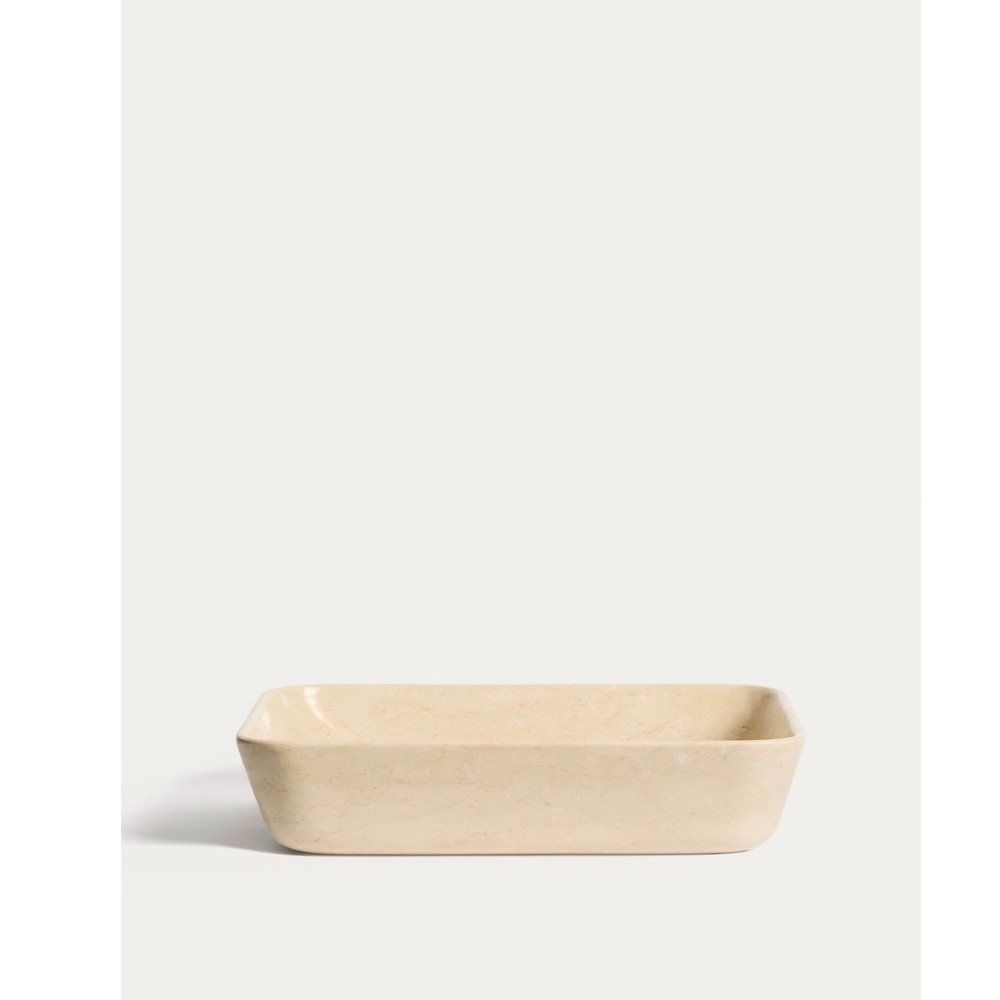 Beżowa kamienna umywalka 55x35 cm Darnen – Kave Home