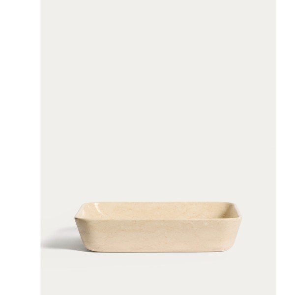 Beżowa kamienna umywalka 55x35 cm Darnen – Kave Home