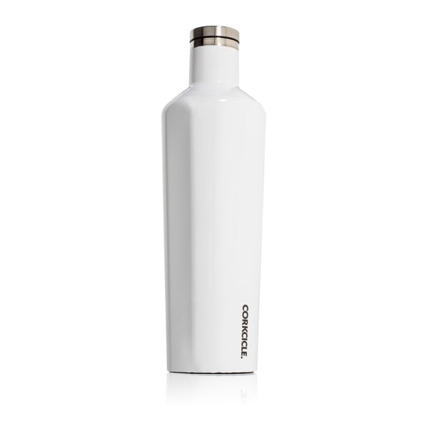 Biała butelka termoaktywna Corkcicle Canteen, 740 ml