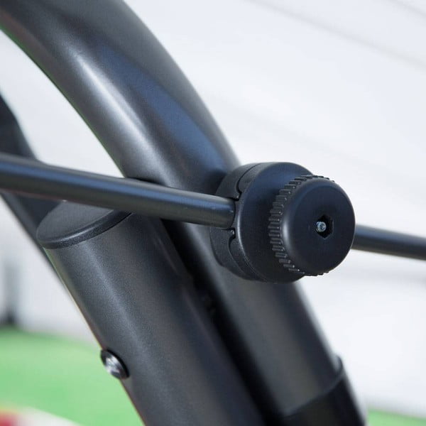 Szara metalowa huśtawka ogrodowa Rimini – Dajar-image-3