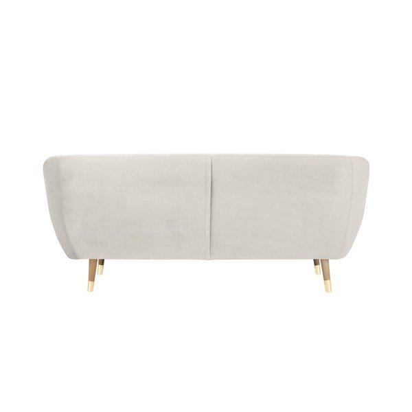 Kremowa aksamitna sofa Mazzini Sofas Benito, 188 cm-image-4