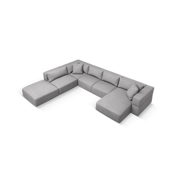 Jasnoszary narożnik (lewostronny/w kształcie litery U) Esther – Milo Casa-image-2