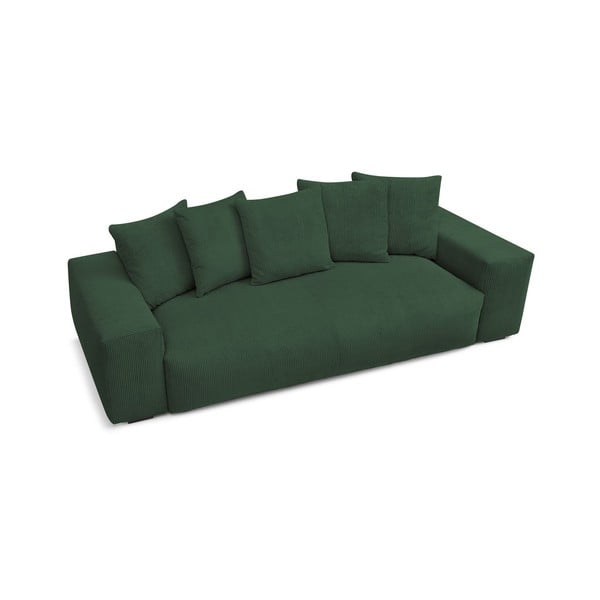 Zielona sztruksowa sofa 280 cm Voltaire – Bobochic Paris-image-3
