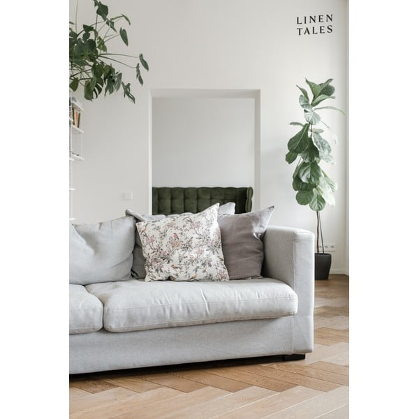 Popielata lniana poszewka na poduszkę Linen Tales, 45x45 cm-image-1