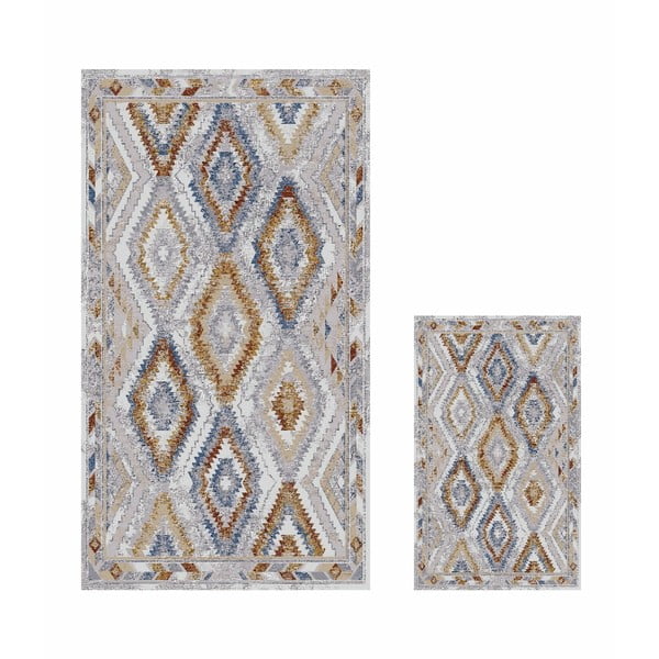 Szare dywaniki łazienkowe zestaw 2 szt. 60x100 cm – Mila Home