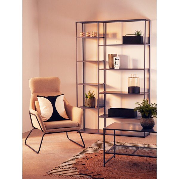 Szary stalowy regał 120x188x30 cm Acero – Premier Housewares-image-1