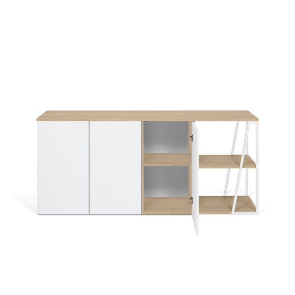 Biała komoda TemaHome Albi, szer. 190 cm-image-2