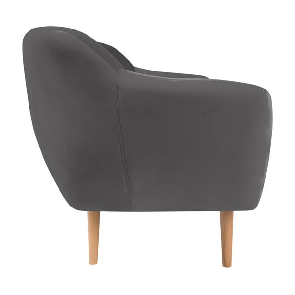 Szara sofa 2-osobowa Mazzini Sofas Amelie-image-4