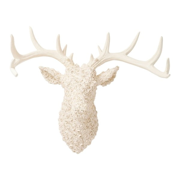 Biała dekoracyjna głowa jelenia Kare Design Deco Antler Deer White