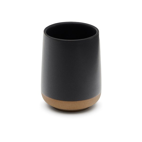 Ciemnoszary kubek na szczoteczki do zębów ceramiczny Silma – Kave Home-image-2