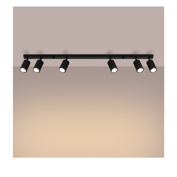 Czarna lampa punktowa 6,5x117 cm Gleam – Sollux-image-2
