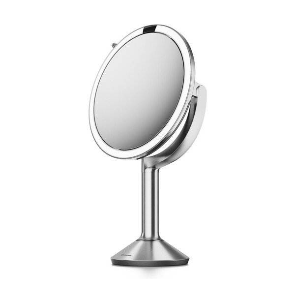 Lustro z oświetleniem/powiększające (powiększenie 5x/powiększenie 10x) kosmetyczne ø 20 cm Trio – simplehuman