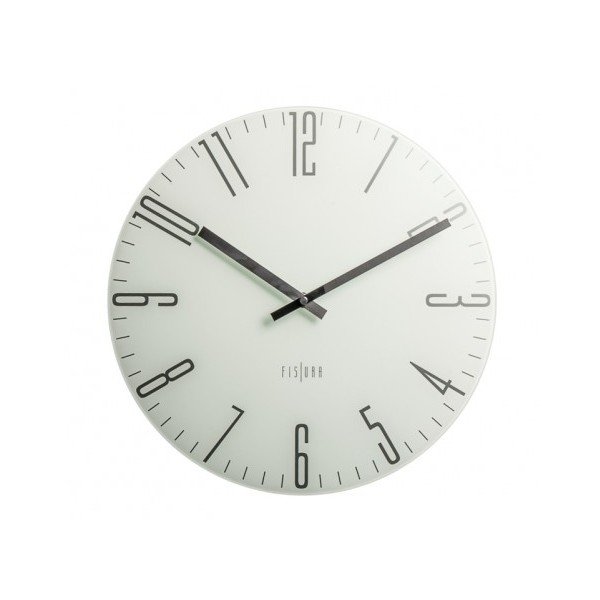 Zegar Fisura Slim White, ⌀ 35 cm