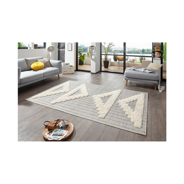 Szary dywan Mint Rugs Handira Triangles, 170x115 cm-image-3