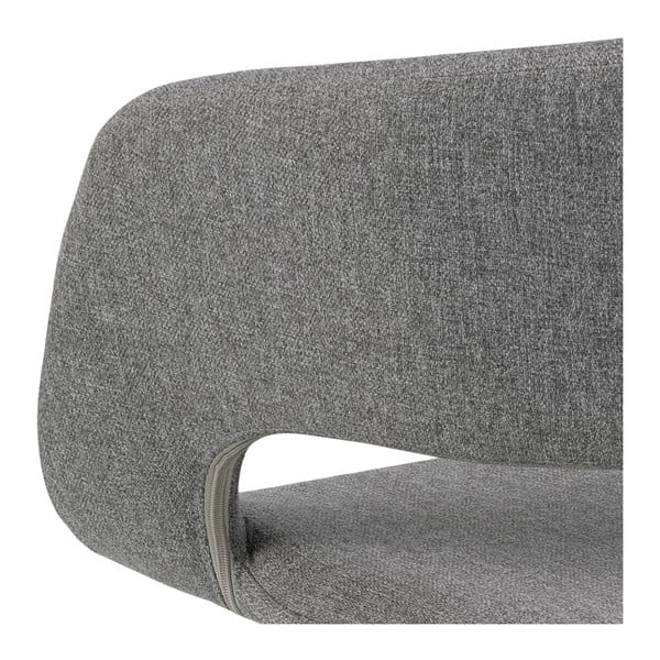 Szare krzesło obrotowe do jadalni Actona Grace-image-1