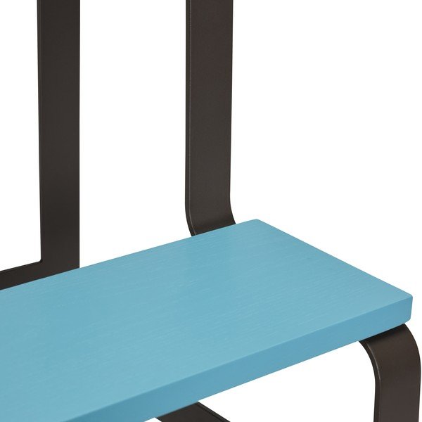 Czarny/niebieski schodek z litego drewna dębowego Step – Hübsch-image-4