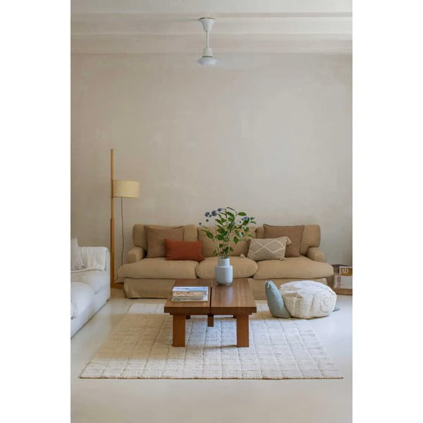 Kremowy bawełniany dywan tkany ręcznie odpowiedni do prania 200x300 cm Mosaic – Lorena Canals-image-3