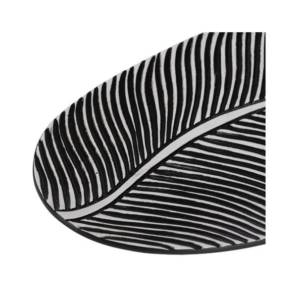 Taca dekoracyjna z żywicy polimerowej 16x37 cm B&W – Ixia-image-3