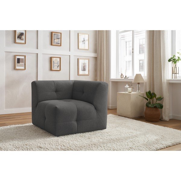 Ciemnoszary moduł sofy Kleber – Bobochic Paris-image-4