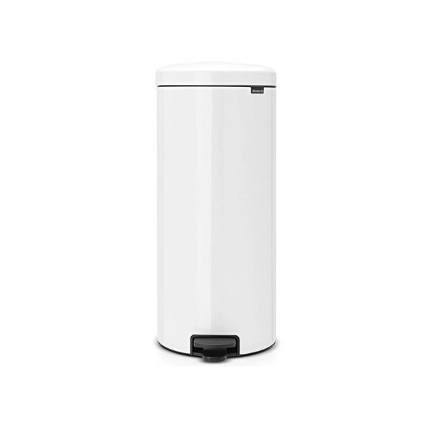 Biały stalowy kosz na śmieci z pedałem 30 l NewIcon – Brabantia