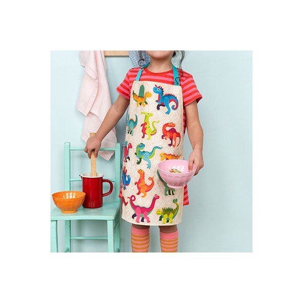 Bawełniany fartuszek dziecięcy Baby Dinos – Rex London-image-1