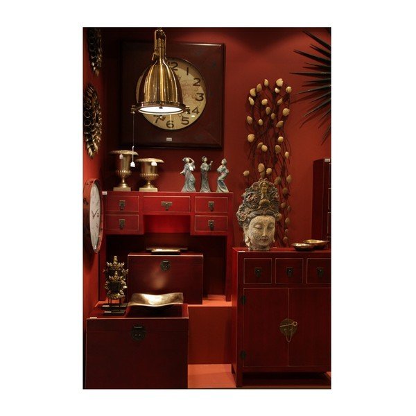 Czerwona skrzynia 60x42 cm Oriente – Ixia-image-3