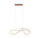 Lampa wisząca LED w kolorze złota z metalowym kloszem Nala – Trio Select