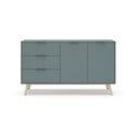 Szarozielona komoda 140x81x40 cm Pisco – Marckeric